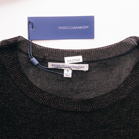 Rebecca Minkoff Metallic Sweater - NWT - Picture 4 of 6